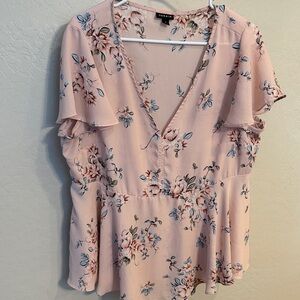 Torrid Flowy Floral Blouse